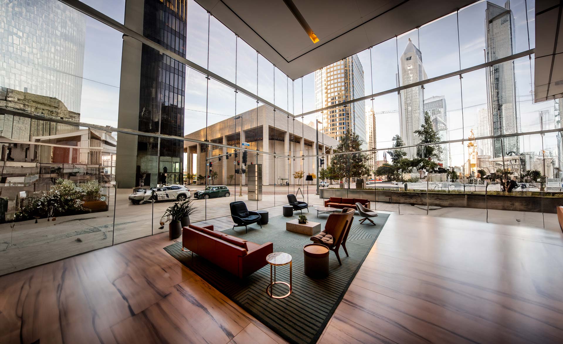 waiting area in a Manhattan office building